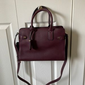 Wine colored satchel